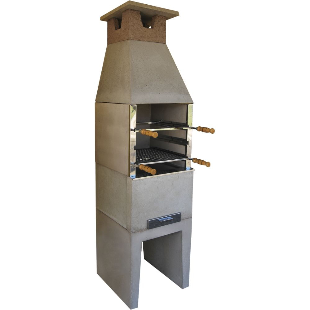 Churrasqueira Concreto Refratário Atacadão Lazer 50cm